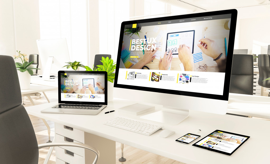 website design on different devices