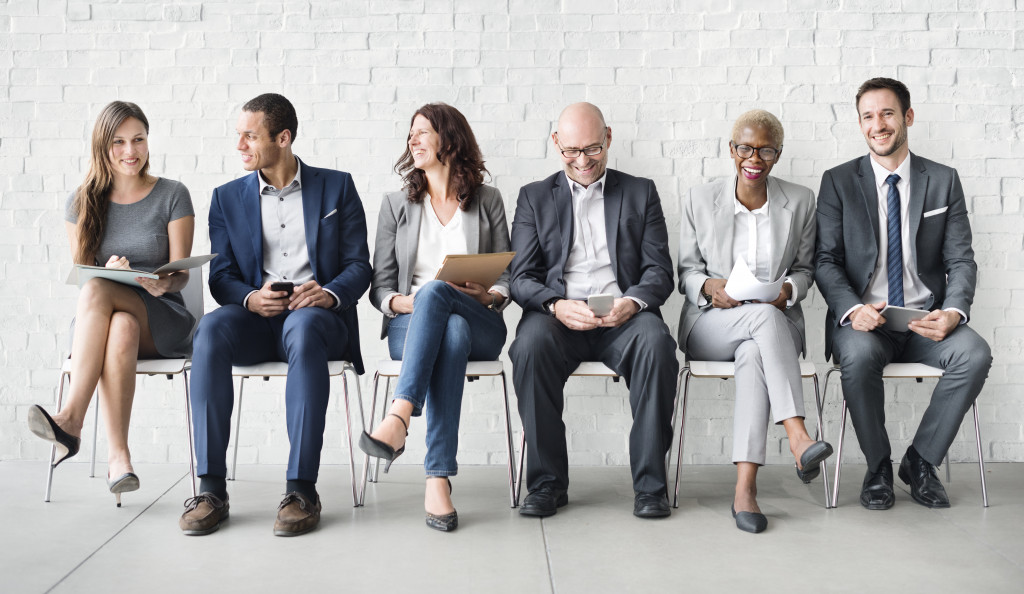 people sitting together